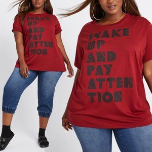 NWT Dubgee by Whoopi Short Sleeve Glamour Graphic Tee Size L